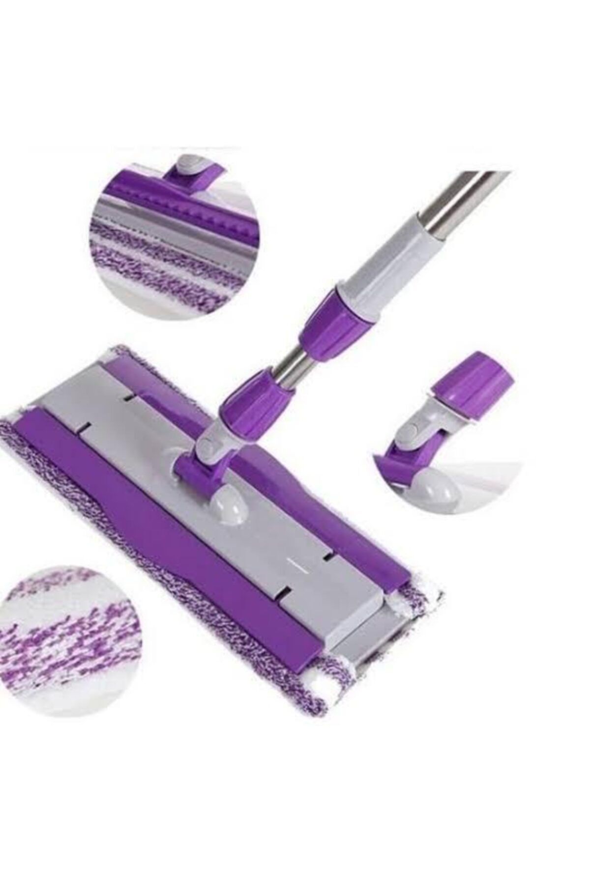 AYLA STAND Telescopic Microfiber Mop Purple Trendyol