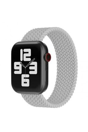 Apple Watch Uyumlu Kordon Kayış Bileklik Örgü Loop Gri 38-40 Mm FORSIS067
