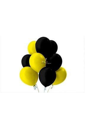 Siyah-sarı Pastel Soft Balon 10 Adet TPKT000000772