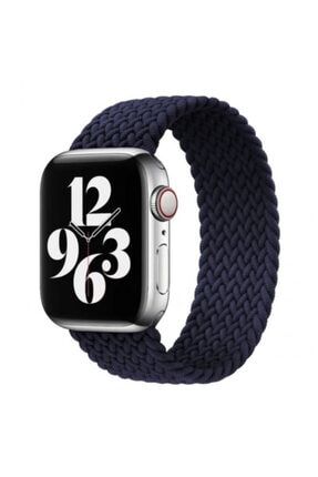 Apple Watch Kordon Kayış Bileklik Örgü Loop Lacivert 38-40 Mm FORSIS067