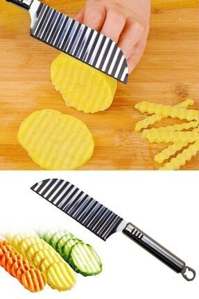 Tırtıklı Patates Kesme Bıçağı - Şekilli Sebze Ve Meyve Dilimleyici 2979685