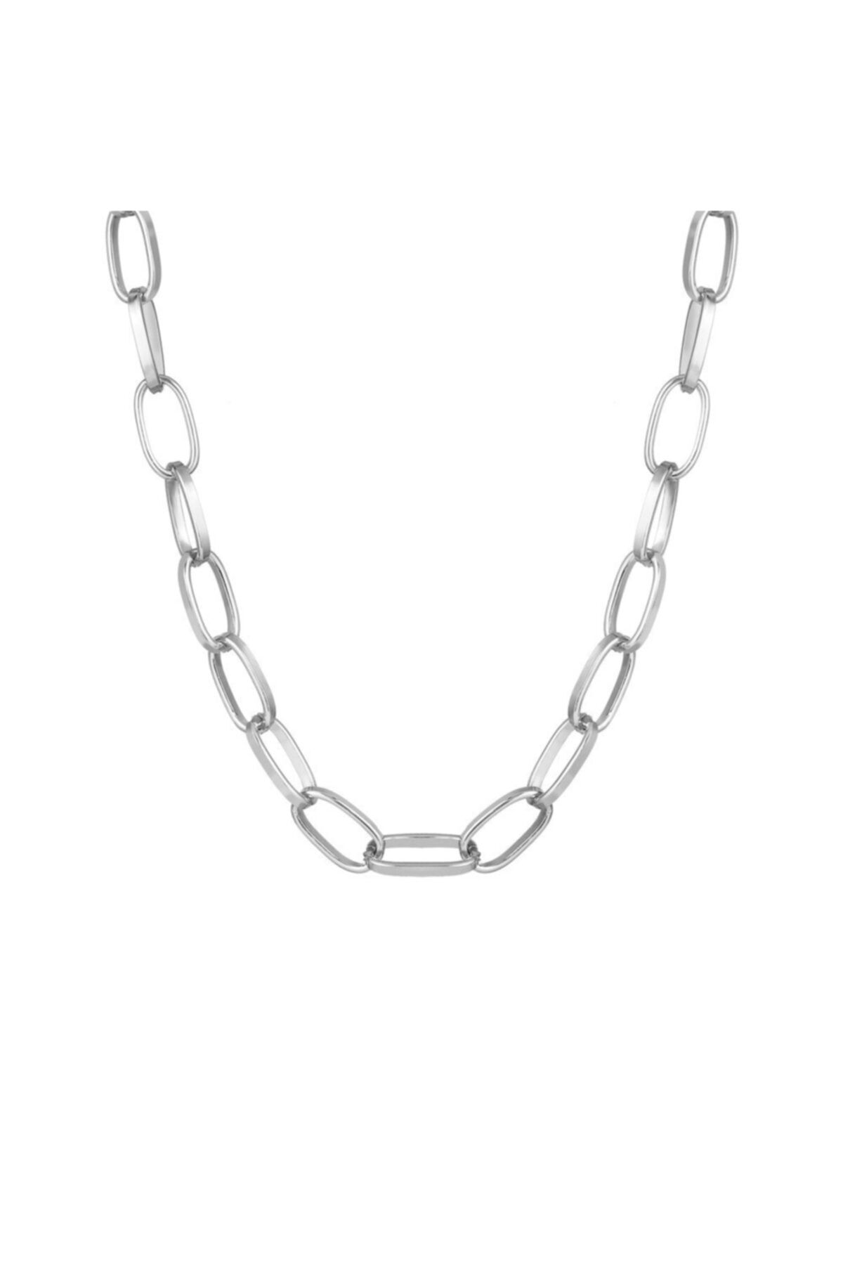 Thick silver necklace for outlet women's