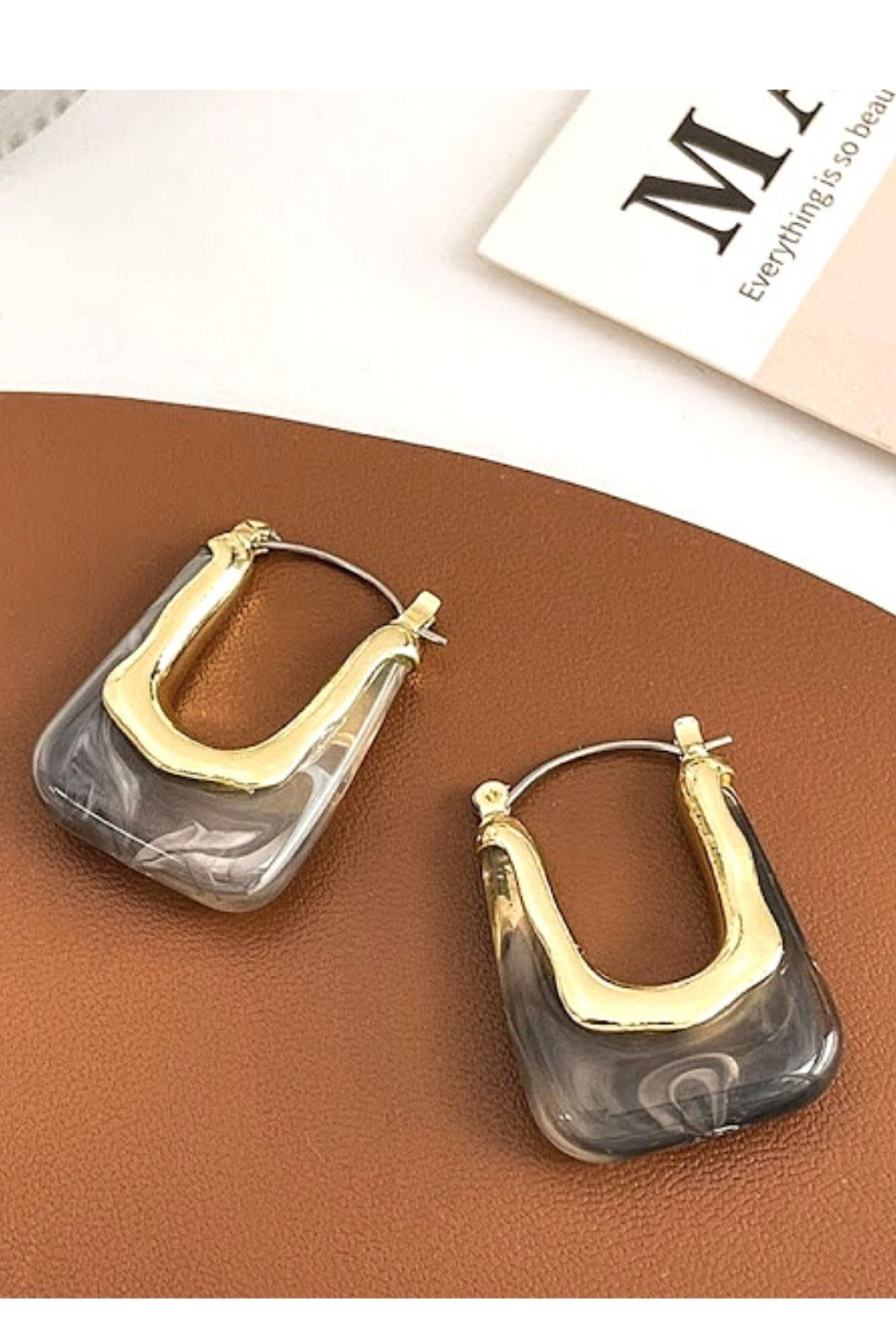 Bone hoop earrings hotsell