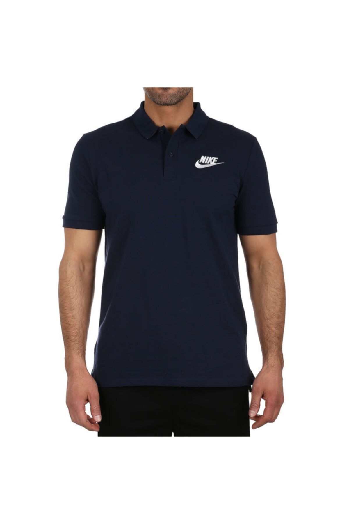 Navy blue discount nike polo shirt