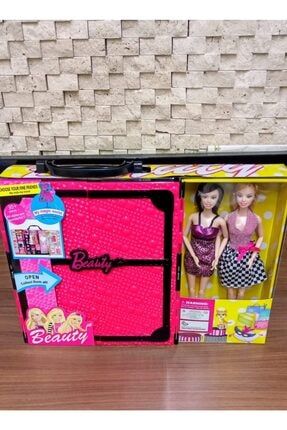 Barbie Beauty Oyuncak Gardroplu Barbie Bebek Eklemli 2 Et Bebek Aksesuarlı Oyuncak Gardolap PRA-3159339-5555