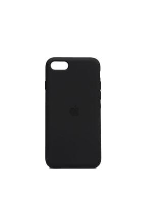 Apple Iphone Se 2020 Altı Kapalı Logolu Lansman Kılıf Kapak Siyah CLL0003