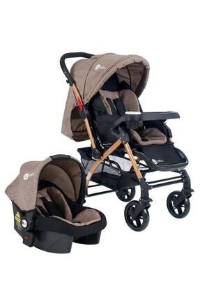 Kahverengi 4 Baby Ab460 Active Gold Travel Sistem Çift Yönlü Bebek Arabası FBBXXXXAB460