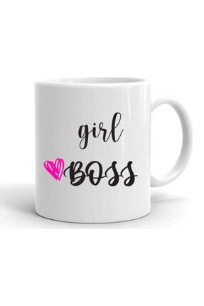 Girl Boss Baskılı Porselen Çay Kahve Kupası 230823