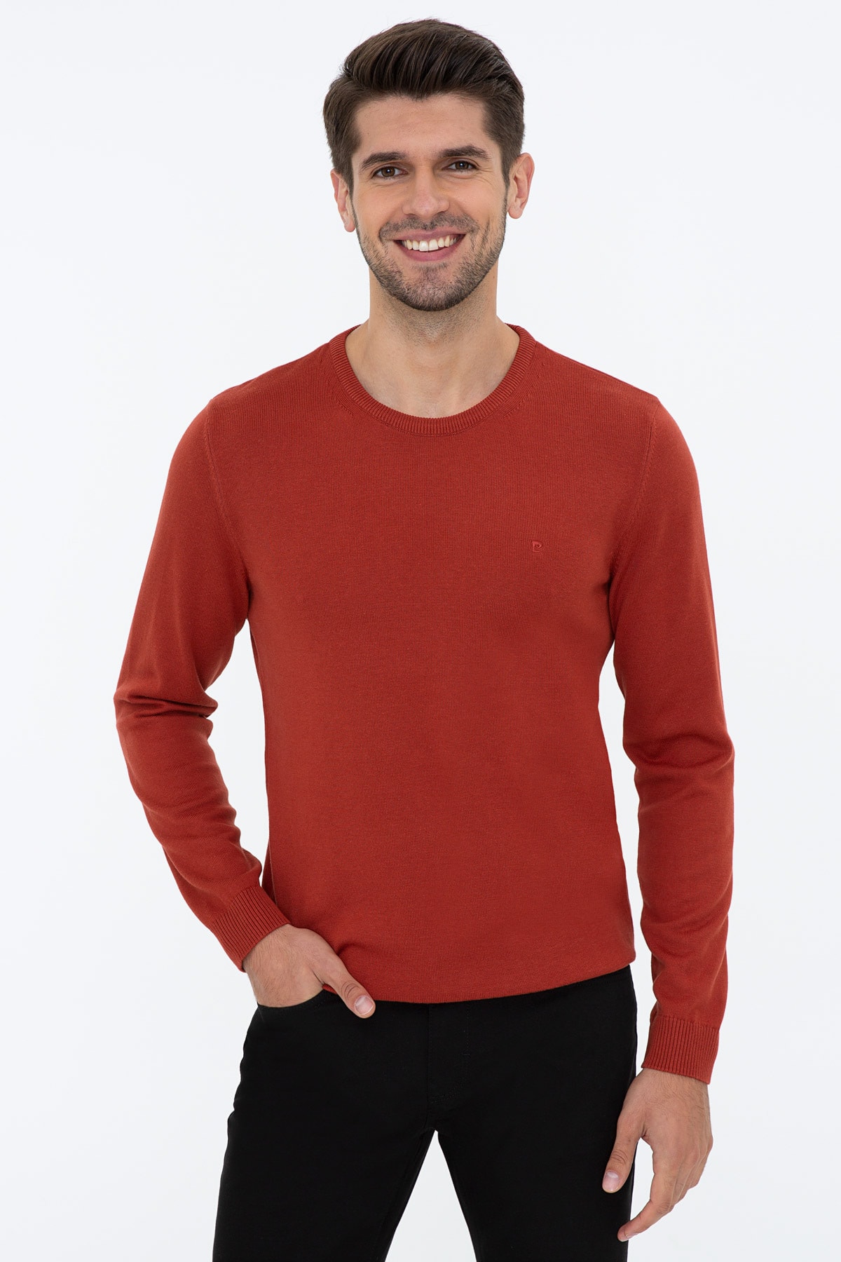 پیر کاردین ژاکت مردانه قرمز G021SZ0TK.000.1256251