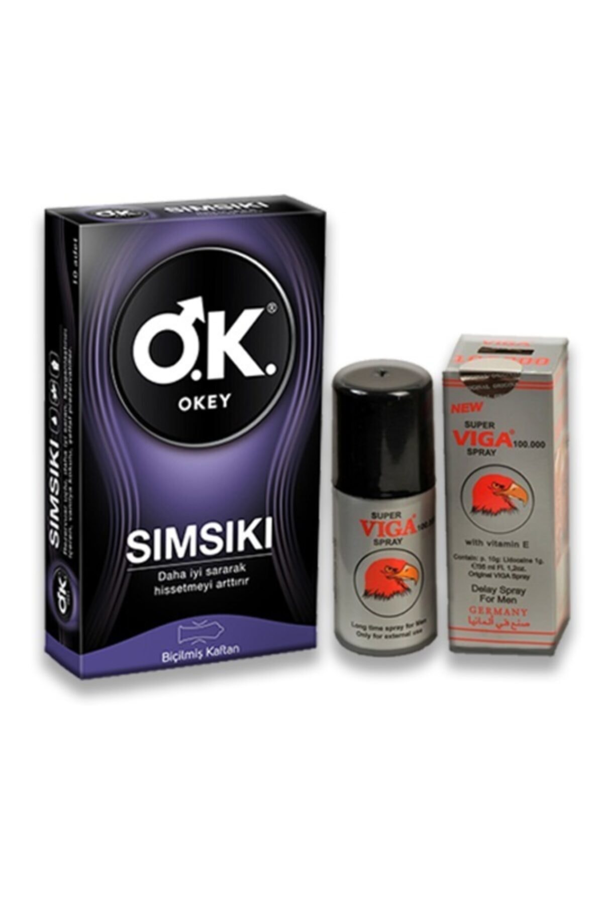 Okey 1 Adet Okey Sımsıkı 1 Adet New Super Vıga Sprey Sağlıkcı Marketim Gizli Gönderim