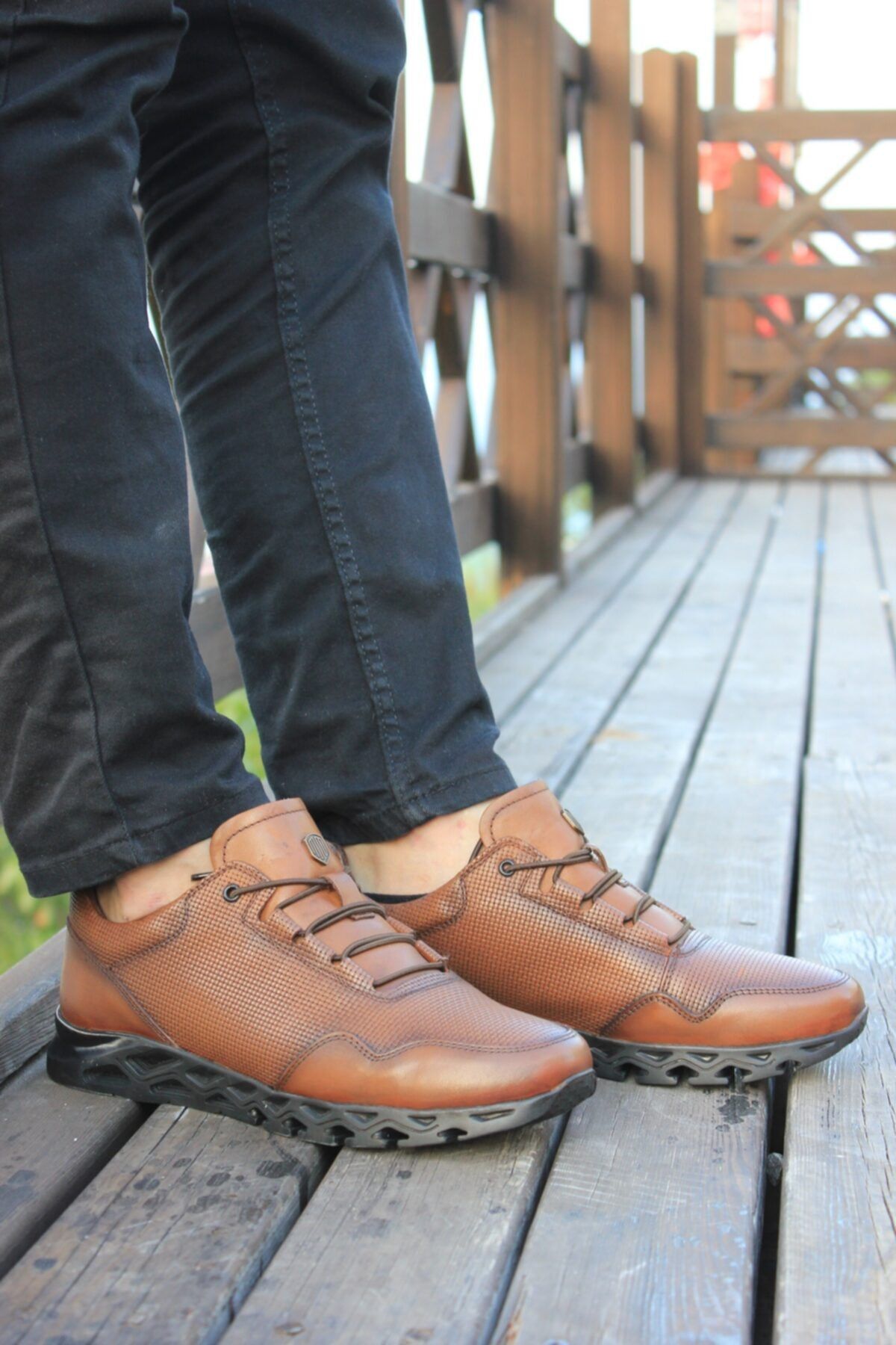 MARCO ROSSİ-Men's Genuine Leather Classic Style Sports Casual Shoes 1