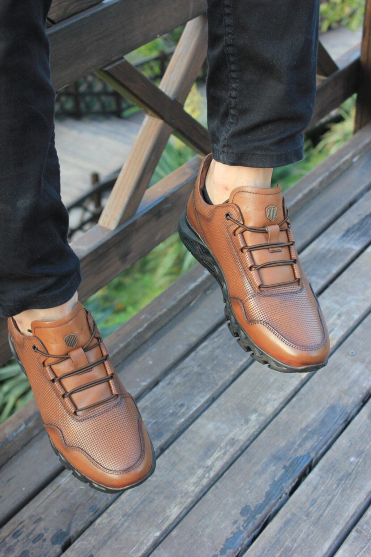 MARCO ROSSİ-Men's Genuine Leather Classic Style Sports Casual Shoes 3