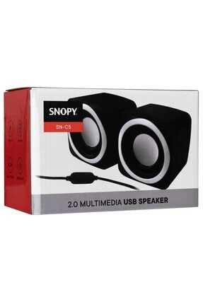 Snopy Sn-c5 2.0 Multimedia Usb 5v 3w*2 Siyah Speaker ECX03778