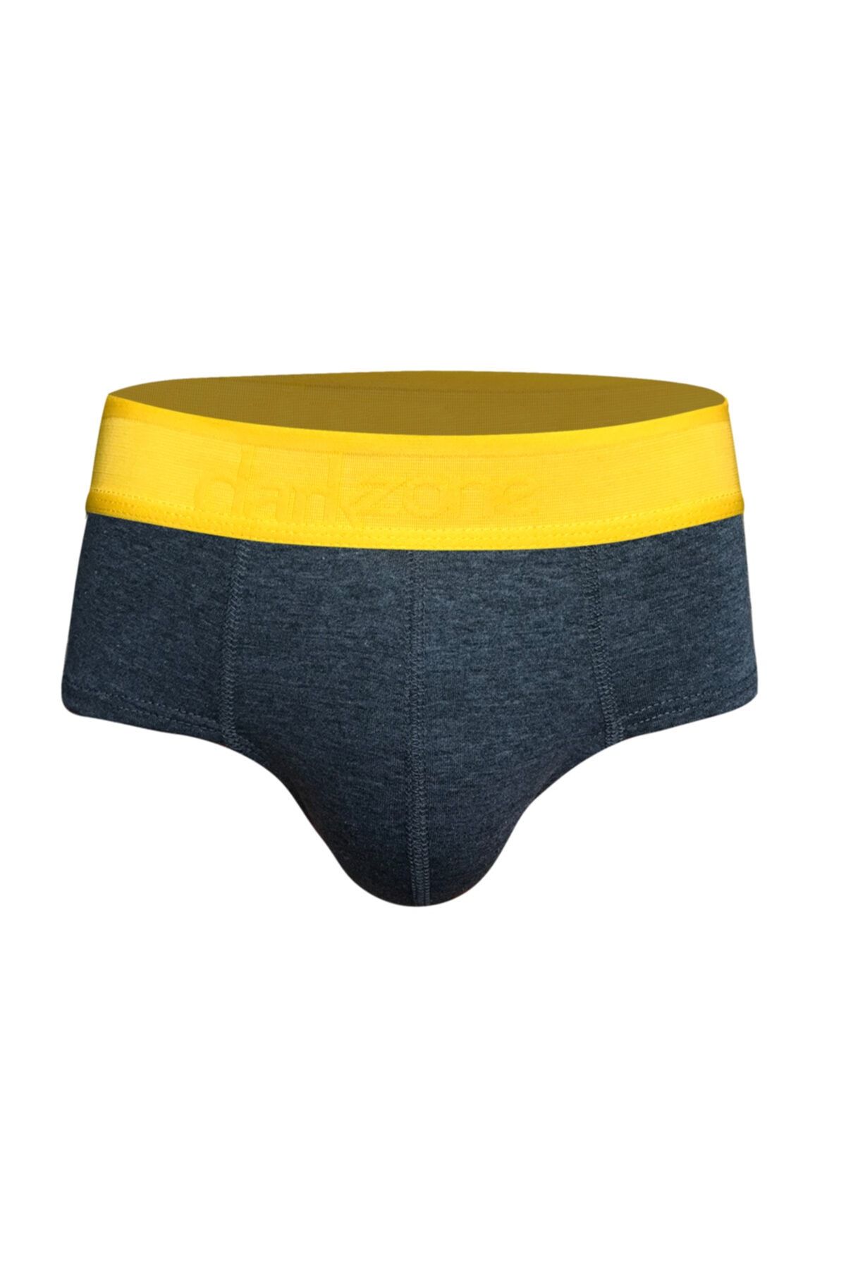 Erkek Sarı Lastikli Antrasit Pamuklu Slip