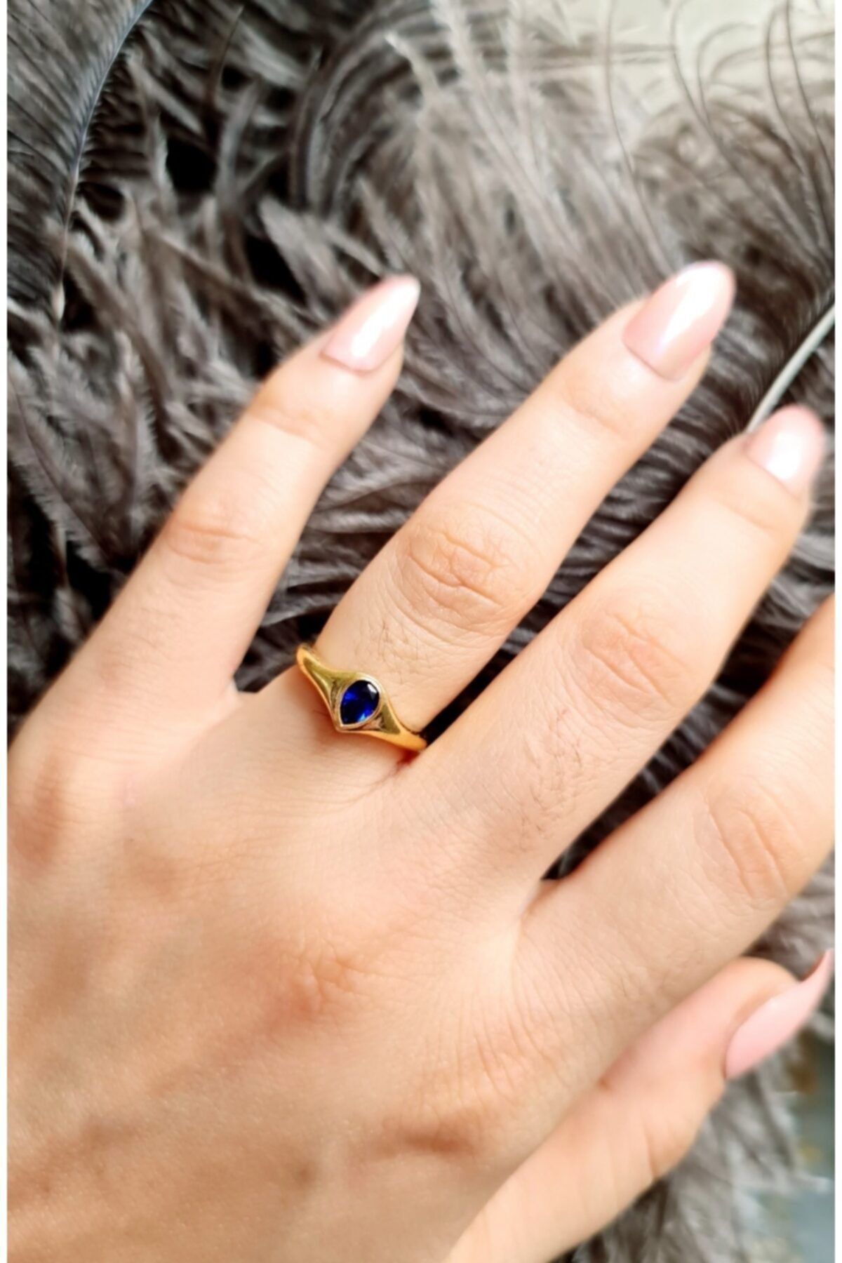 Dark cheap gold ring