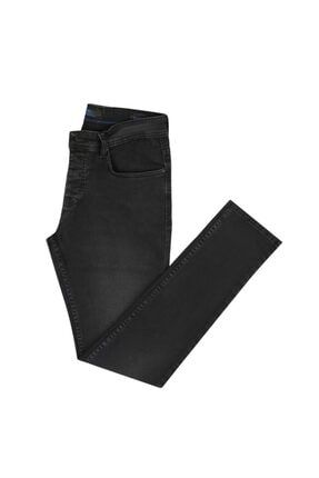 Siyah Slim Fit 5 Cepli Erkek Kot Pantolon JK36SF43M002