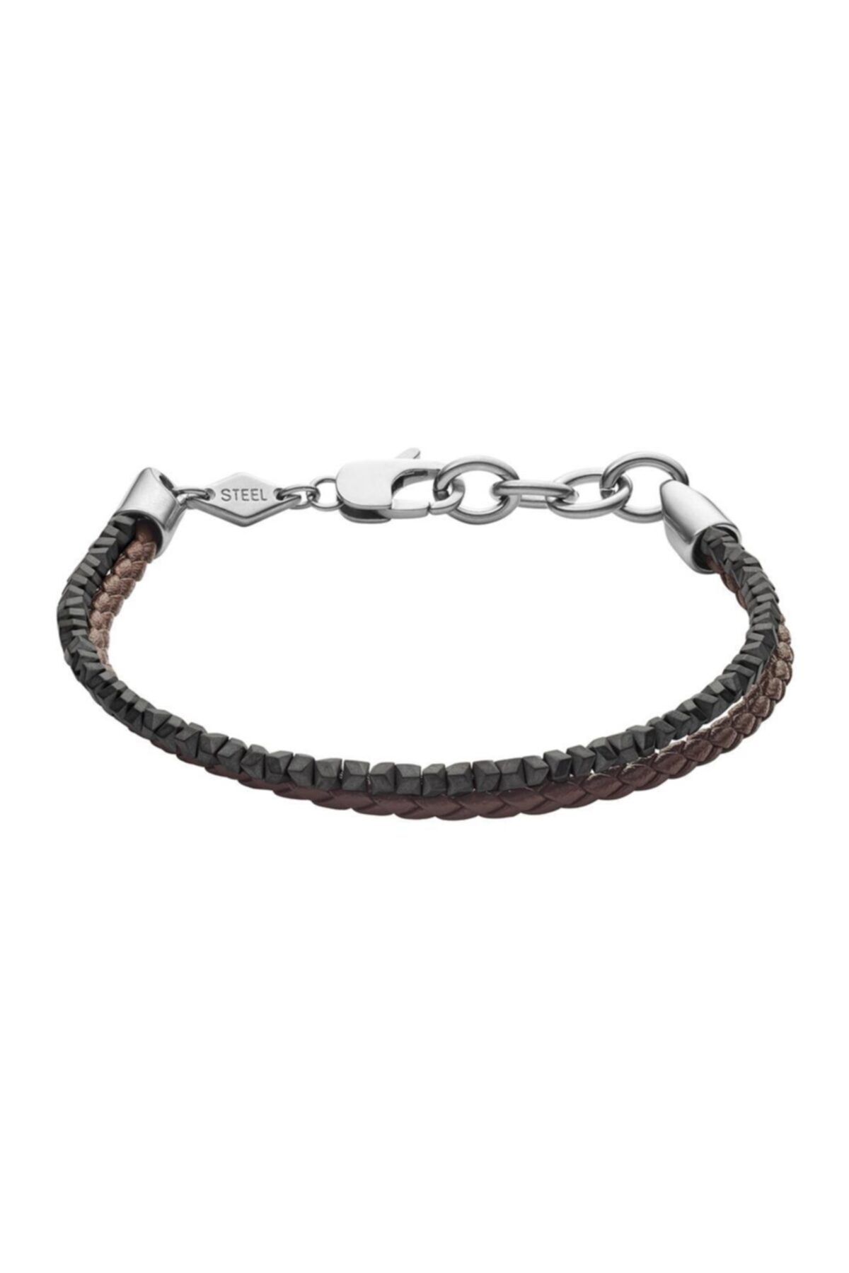 Fossil steel outlet bracelet