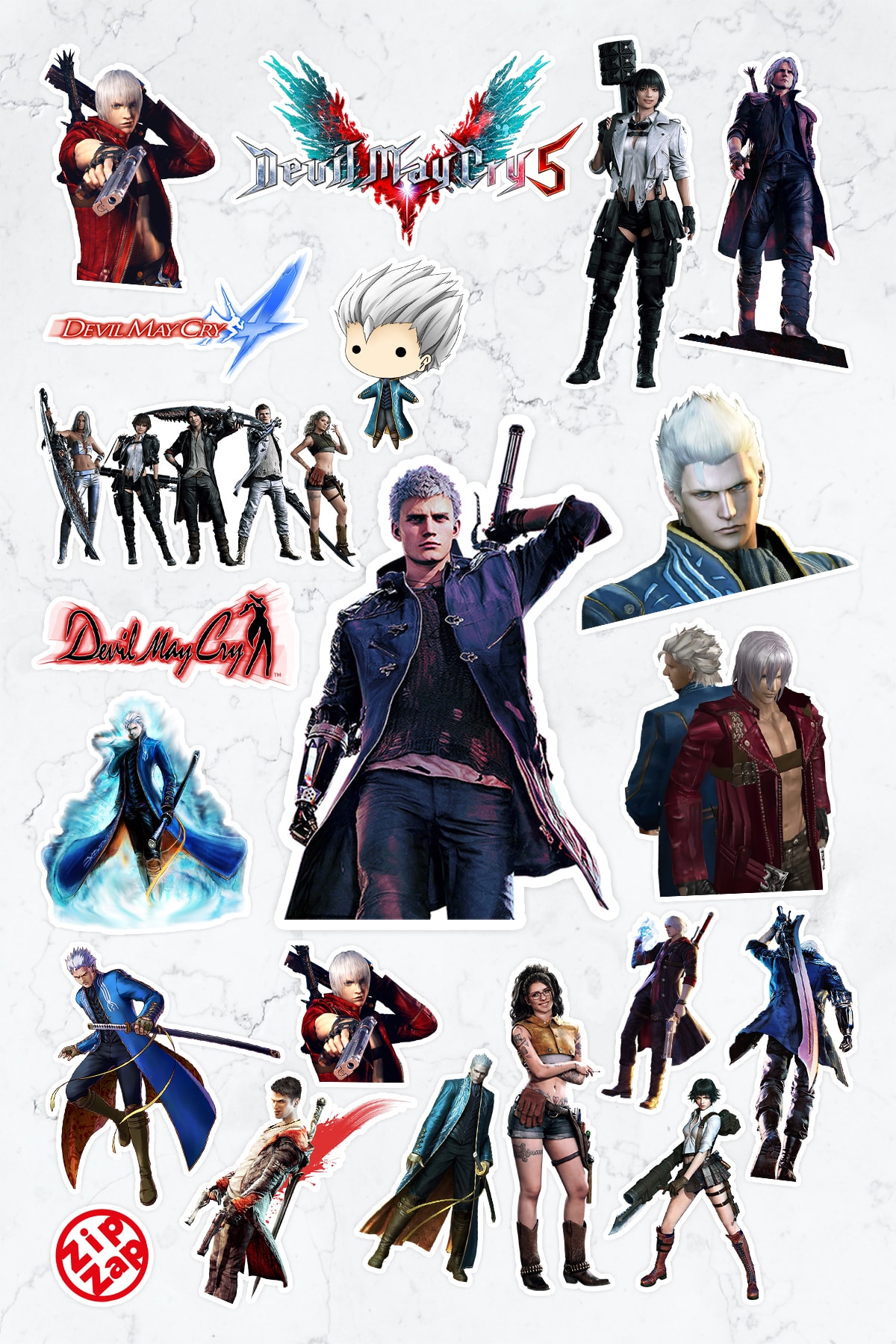 ZipZap Devil May Cry Video Oyun Sticker Paketi (20 ADET) - Fiyatı