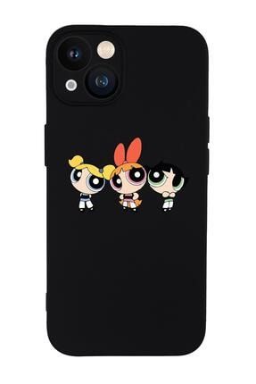 Iphone 13 Uyumlu Powerpuff Girls Desenli Kamera Lens Korumalı Darbe Emici Silikonlu Lansman Kılıf MCIPH13LNS211379