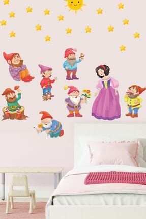 Pamuk Prenses Ve Yedi Cüceler Anaokulu Ve Çocuk Odası Duvar Sticker assticker0154-121