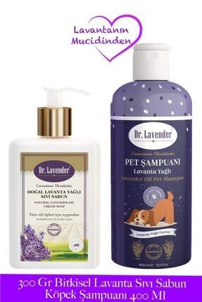 2'li Set Natural Lavanta Oil Sıvı Sabun 300 Gr. + Köpek Koku Giderici Şampuan 400 Ml GL2628125