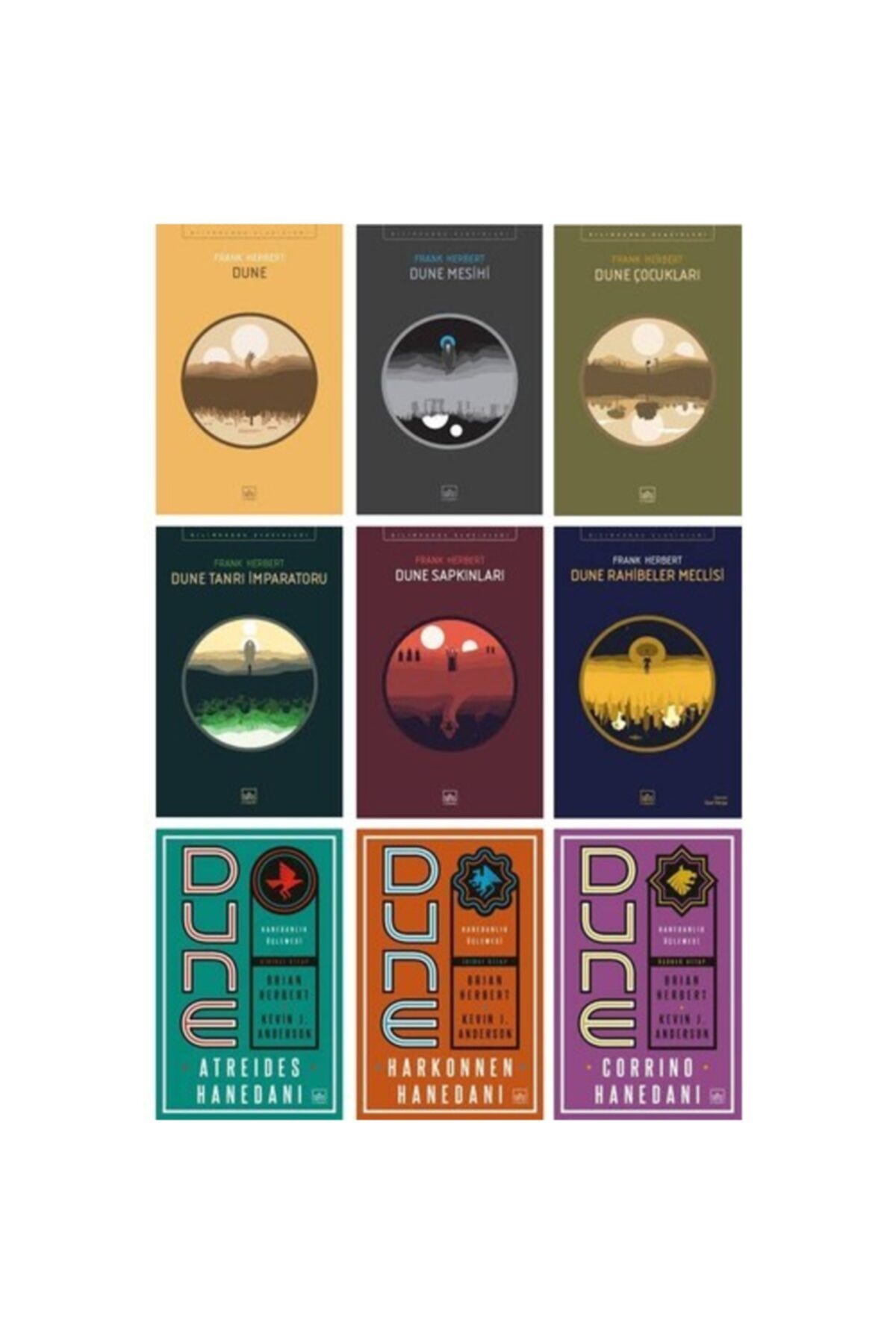 İthaki Yayınları Dune Serisi 9 Kitap Tam Set Dune Mesihi Çocukları