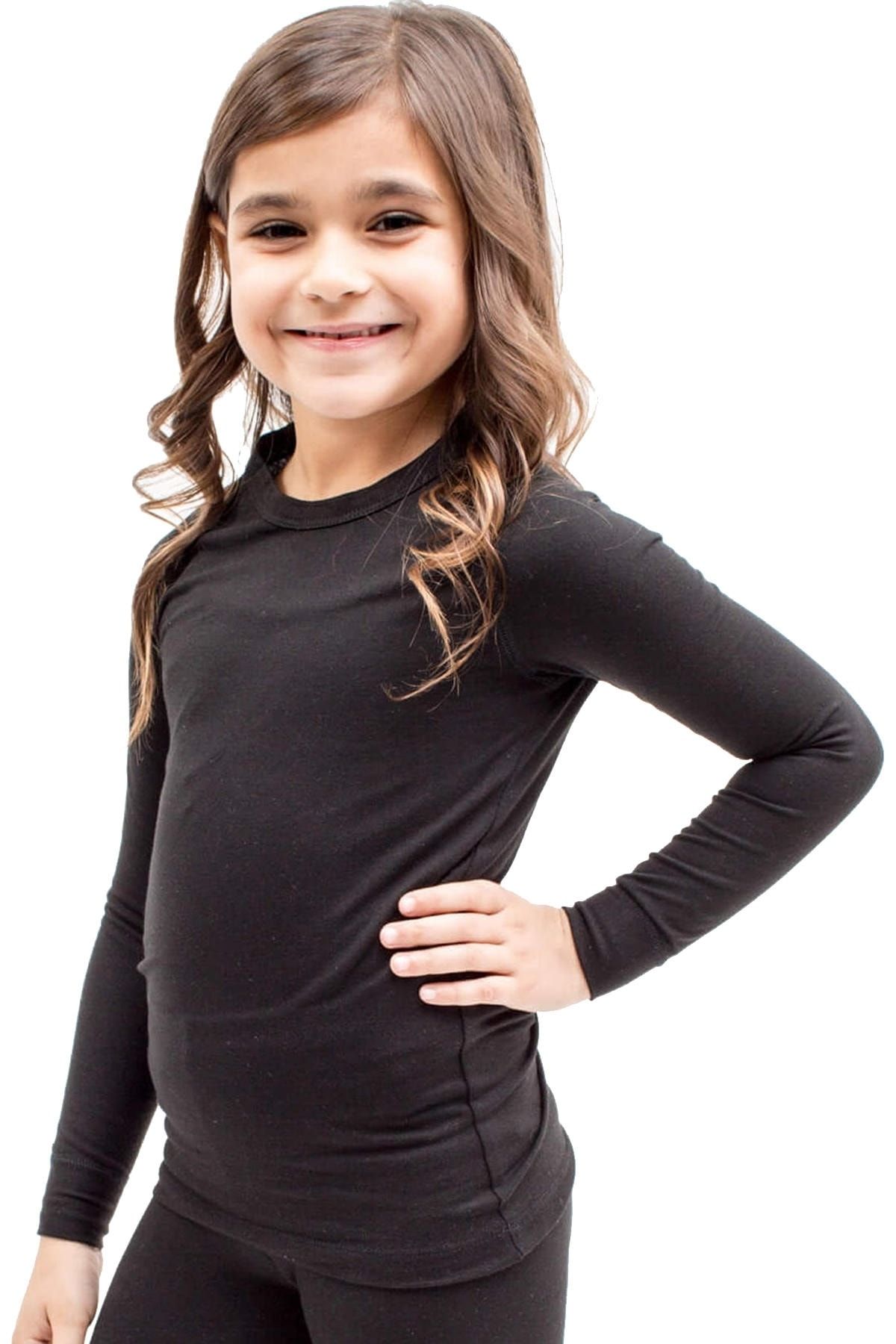 Tutku Top Termic Pentru Fete Negru Femeie - 5–7 years