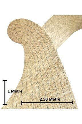 1 Metre X 2,50 Metre Bambu Kamış Hasır Çit Gölgelik TYC00257220000