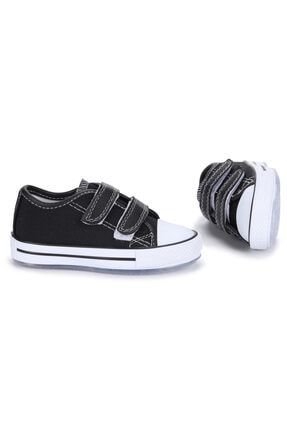 Siyah - Alf 133 Işıklı Kız/erkek Çocuk Keten Spor Ayakkabı 21YSPORKIK00008