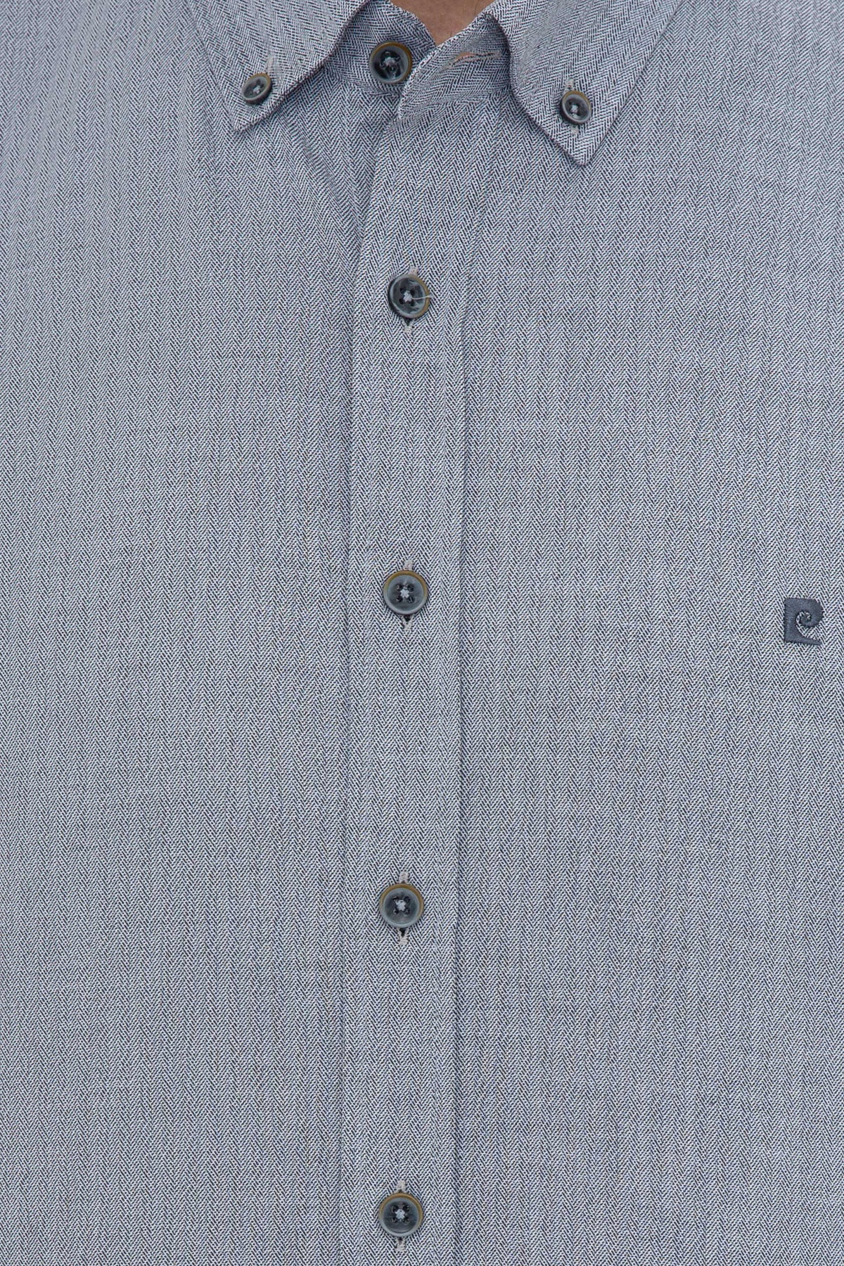 پیراهن پیر کاردین مردانه پاموک آبی  راسته Regular/رگولار      | Pierre Cardin G021SZ004.000.1304723 TR - تصویر 5