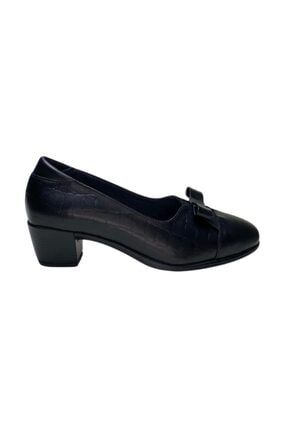Siyah Kadın Alçak Topuk Ayakkabı P-01974