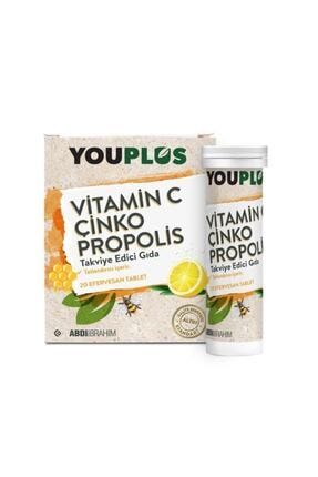 Youplus Vitamin C Çinko Propolis 20 Efervesan Tablet 086950141007