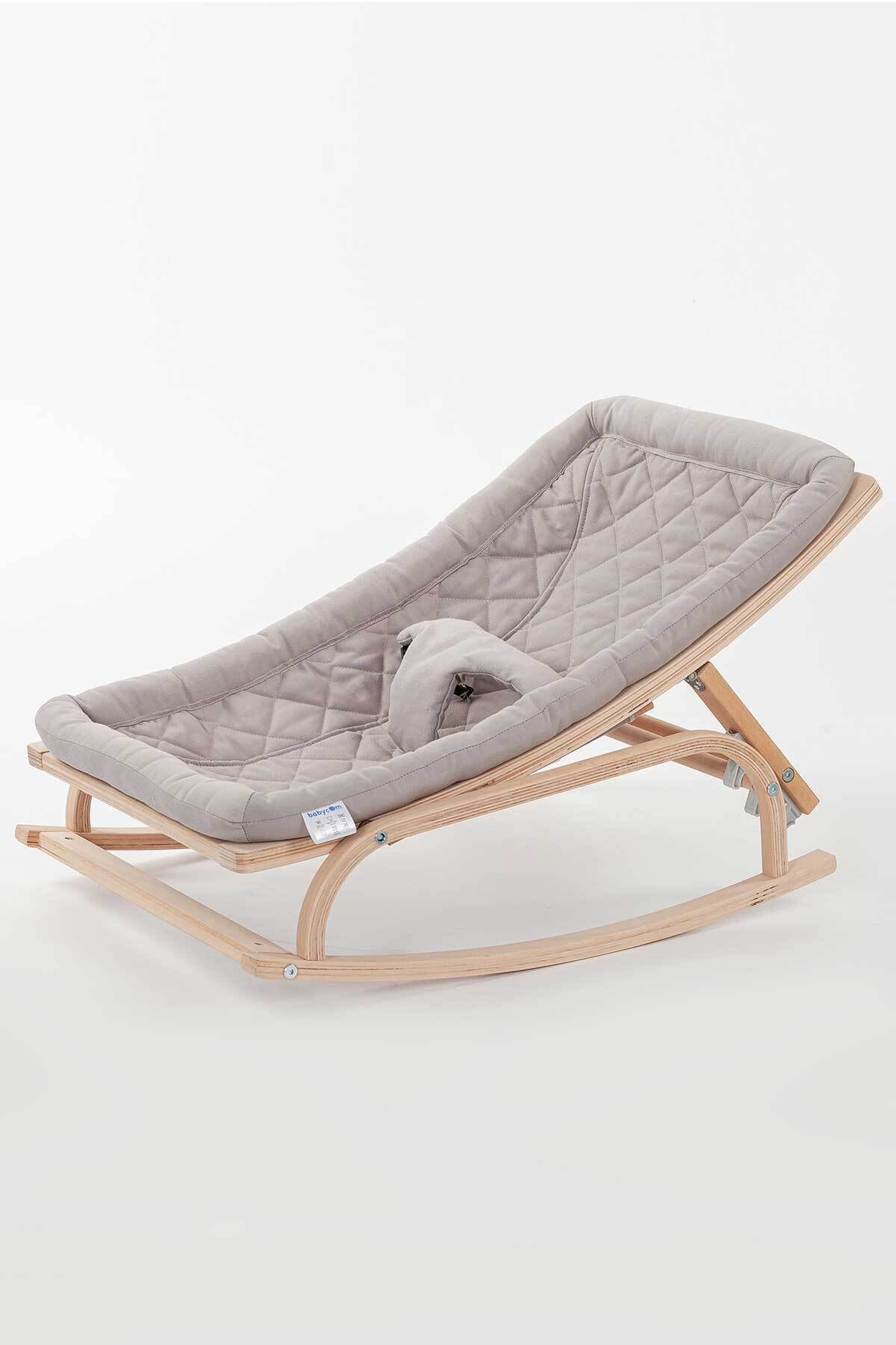 Babycom Naturel Ahşap Kademeli Ana Kucağı - Gri fotoğrafı 4 (önizleme)