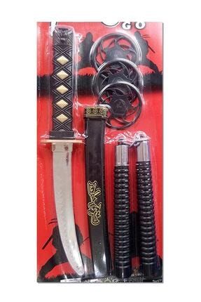 Eng-2018 Oyuncak Ninja Kılıç Seti Kılıç Kın Mınçıka Ninja Yıldızı 86567990144691
