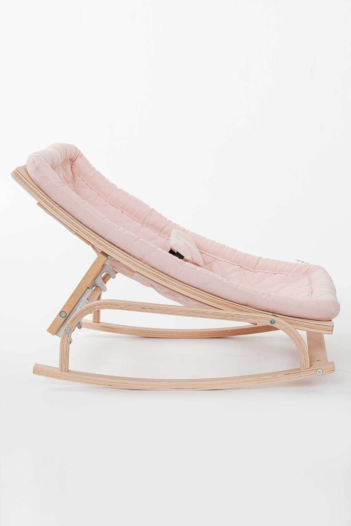 Babycom Naturel Ahşap Kademeli Ana Kucağı - Pudra Pembe fotoğrafı 4 (önizleme)