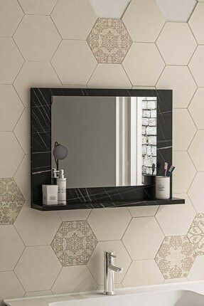 45x60cm Raflı Banyo Aynası Wc Koridor Duvar Salon Ofis Yatak Odası Boy Ayna 45x60-raflı-banyo-ayna TYC00257372154