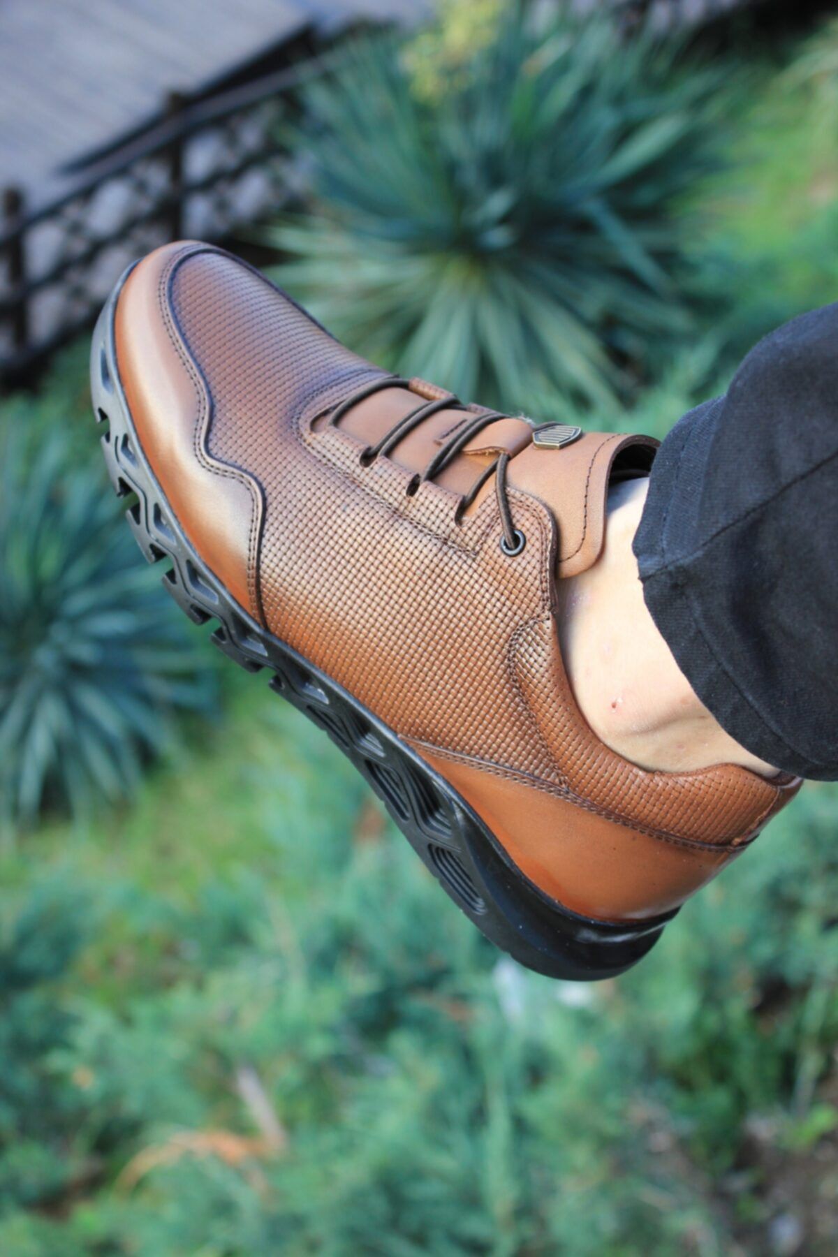 MARCO ROSSİ-Men's Genuine Leather Classic Style Sports Casual Shoes 4