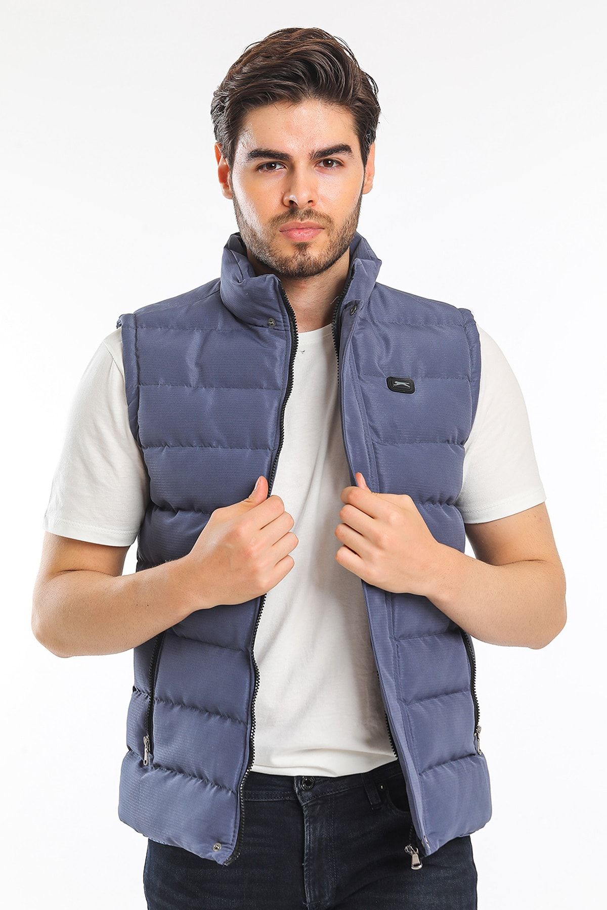 Slazenger-St21ye010-825 Men's Petrol Zula Vest 4