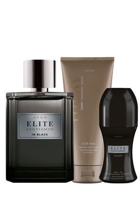 Elite Gentleman In Black Erkek Parfüm Rollon Ve Today Erkekler Için Saç Vücut Şampuanı Paketi MPACK0241