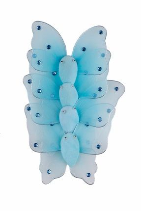 Sarkıt - Süsleme Malzemesi - Kelebek Desenli - 90cm - Mavi NY002158