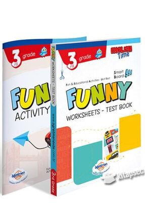 3.sınıf Ingilizce Funny Worksheets & Test Book + Activity Book Öğretmen Evde Yayınları 978605753658728