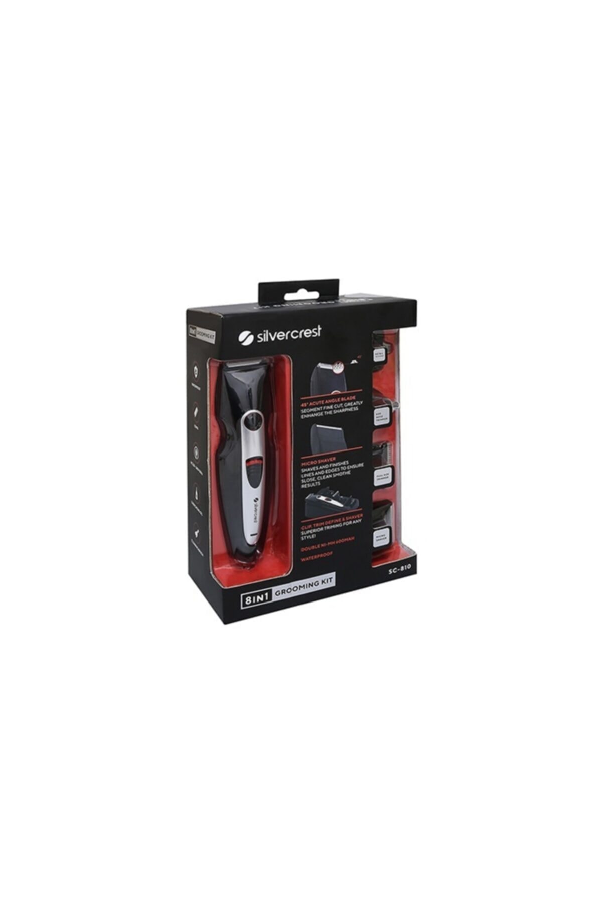 Silver Crest Sc-810 (ALMAN MARKASI) Şarjlı Saç Sakal Traş Makinesi 8 In 1 Erkek Bakım Seti 5