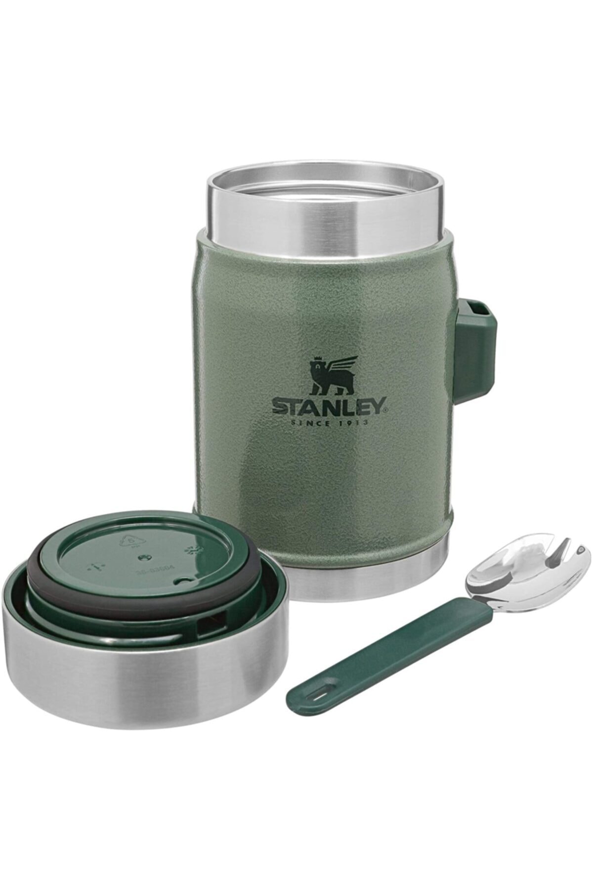 قمقمه غذای کلاسیک استیل ضد زنگ با قاشق 0.40 لیتری سبز استنلی Stanley