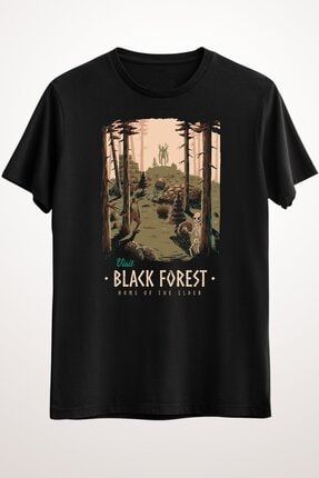 Erkek Siyah Black Forest Classic T-shirt TYC00251681208