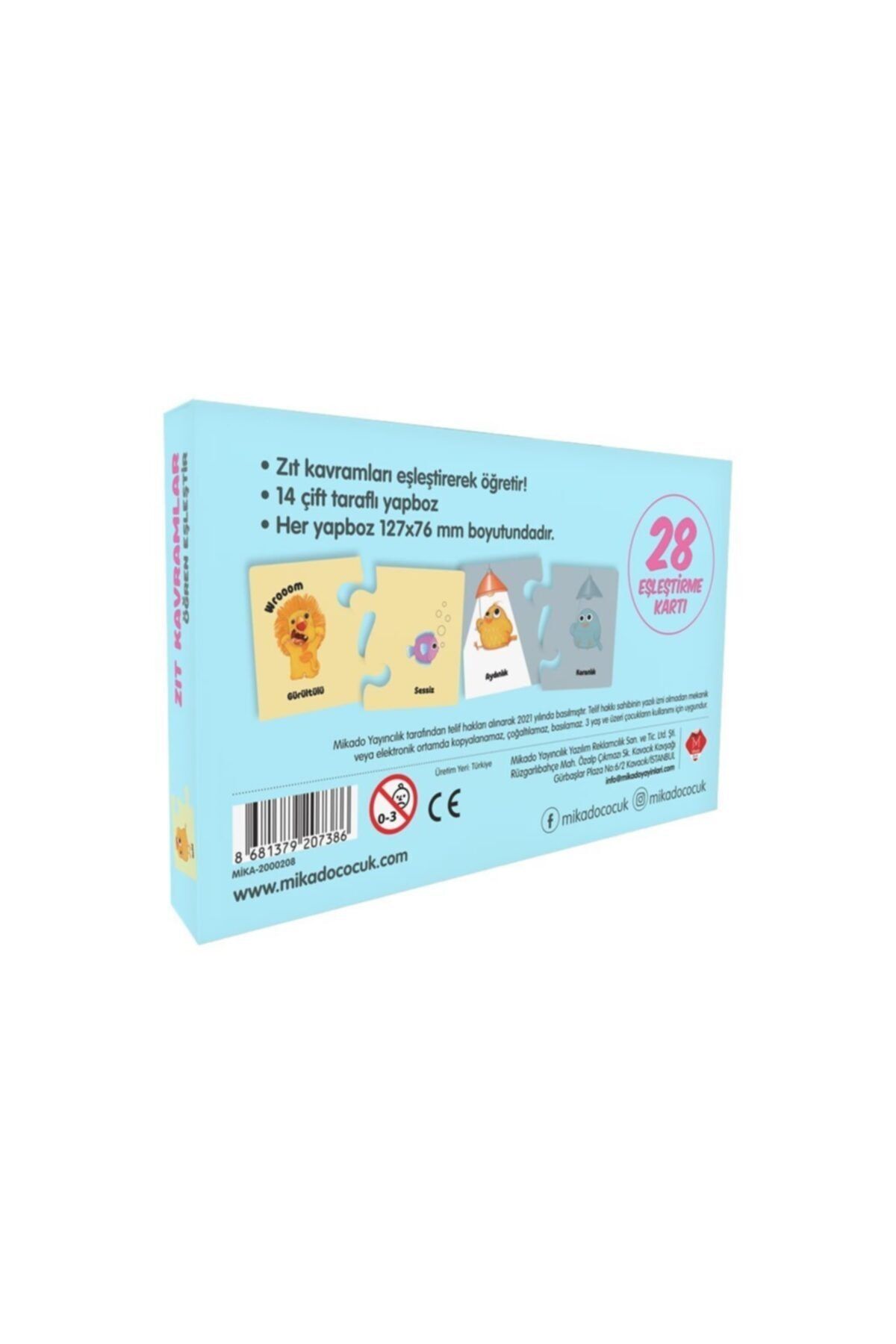 Mikado Yayınları-Opposite Concepts - Learn Match (Age 3+) 5