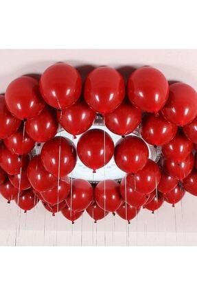 Sevgililer Günü 25 Mat Kırmızı Balon-ip-100 Lü Balon Yapıştırıcısı Ile Uçan Balon Görünümü Sağlayın pstll100