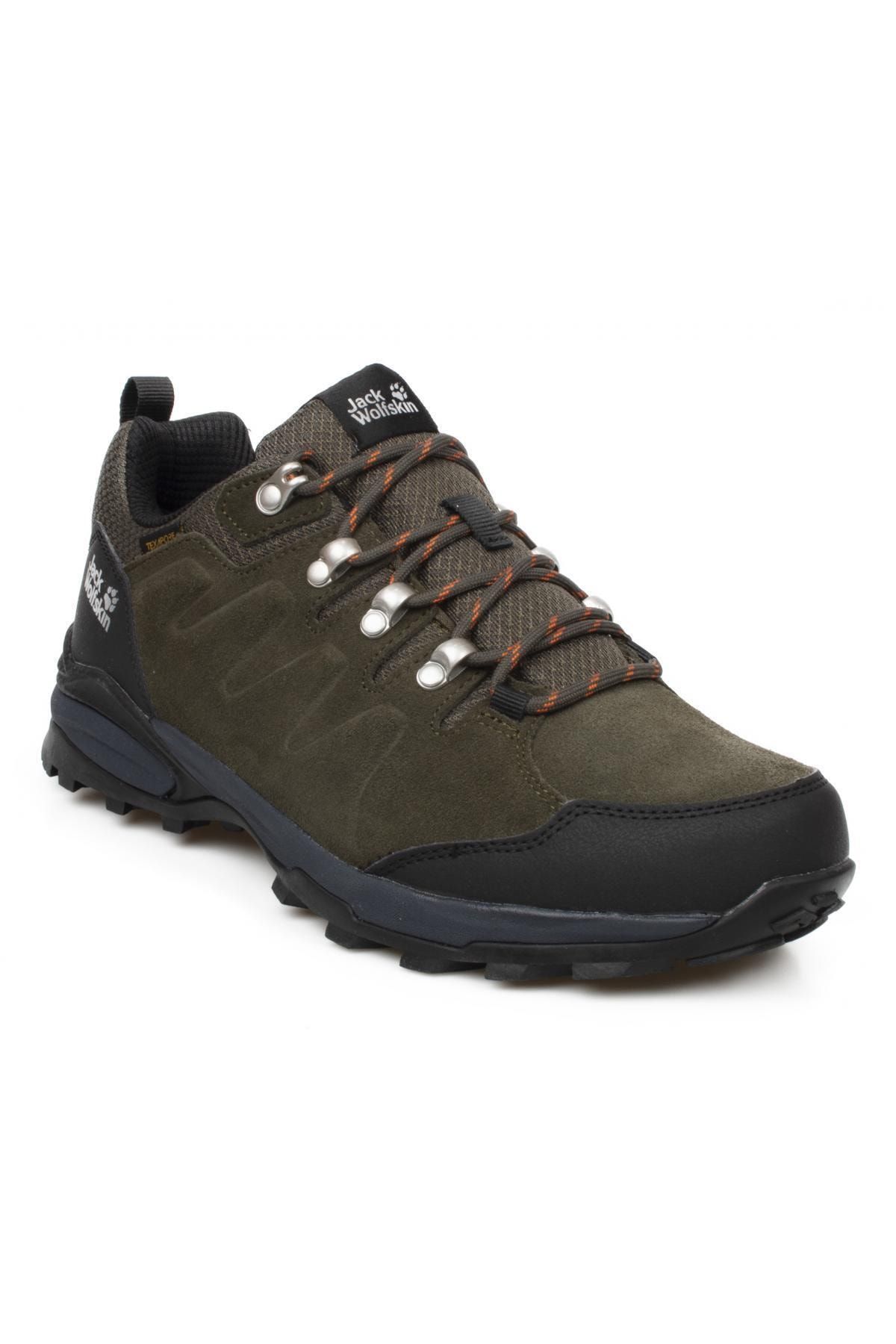 Jack Wolfskin 4049851 Refugio Texapore Low M Haki Outdoor Erkek Ayakkabı