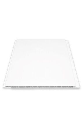 Düz Beyaz Plastik Pvc Duvar - Tavan Lambiri / 50 Adet 20 Cm X 2 Metre - 20 Metrekare 7911274000609