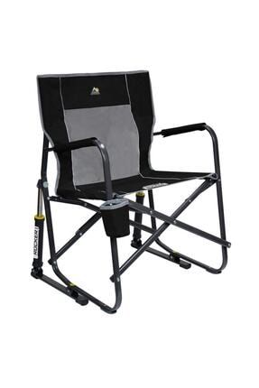 Siyah Outdoor Freestyle Amortisörlü Katlanır Kamp Sandalyesi 37010