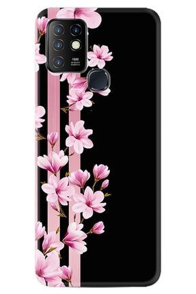 Hot 10 Kılıf Resimli Silikon Kılıf Pink Flowers 3 1393 hot10L1X87